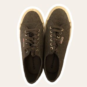 Superga | Grey Wool Sneakers